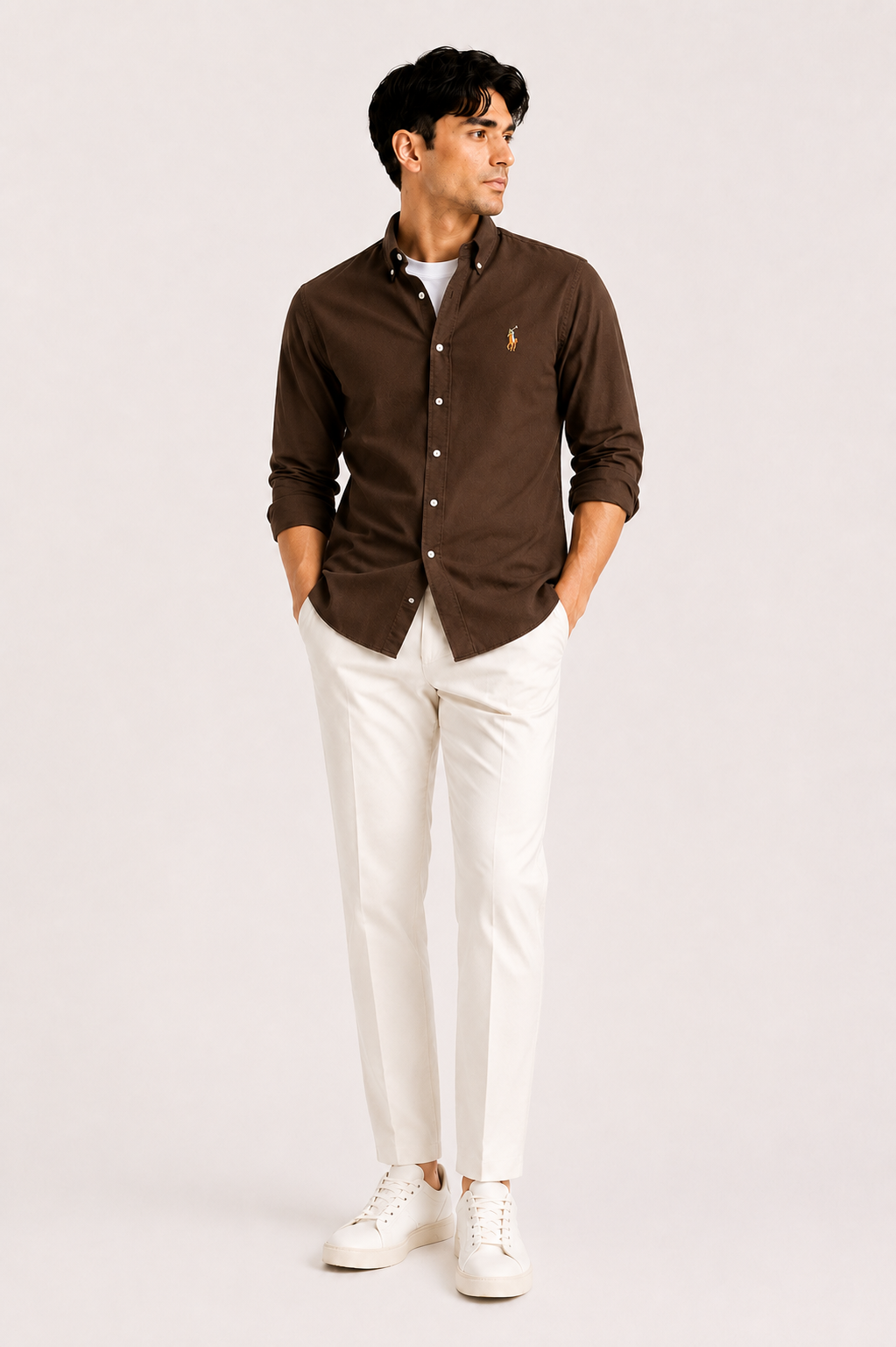 Cotton Oxford Long Sleeve Shirt